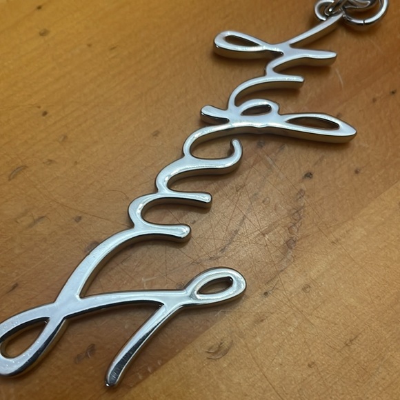 Coach Lucky Script Bag Charm Fob Keychain! - Picture 4 of 4